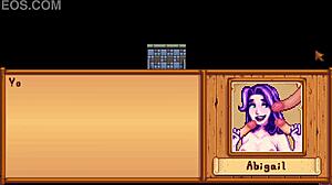 Abigail takes saloon bathroom break for wild xtardew valley girls mod action