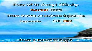 bold futanari feet worship on mellys monster hentai island game adventure