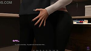 big tits wife cheats hard with boss 💦 office hentai