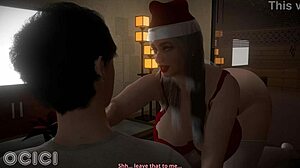 ocici stars in xmas 2025 vam 3d intro with curvy blowjob