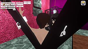 Femdom University Dominates Kelly in Latex Bondage Game