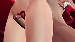 Unwrap This Christmas Anime Girl's Anal Plug POV Missionary Desk Doggystyle Tight Fuck!