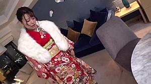 cutie in sunny kimono wants your cock missionary cowgirl creampie??