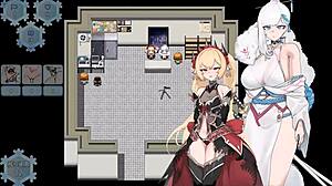 damn white snow princess gets TAKEN in full japanese hentai game!!