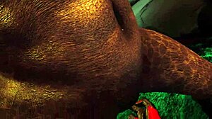 in hotel elera vr furry grabs dildo masturbates pussy to massive squirting climax