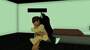 that roblox neko girl slams against the wall taking every rough thrust deep inside