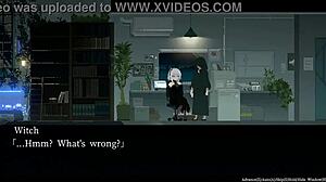 wanna watch white haired babe suck caped man's cock deep?