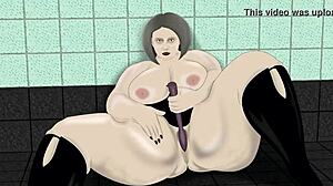 bbw maid drops to floor for fat ass masturbation frenzy