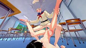 hot himiko toga and momo yaoyorozu take anal pounding in my hero academia foursome blast!