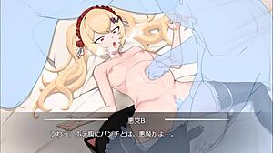 damn white snow princess gets TAKEN in full japanese hentai game!!