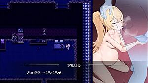 damn white snow princess gets TAKEN in full japanese hentai game!!