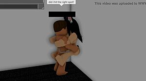 that roblox neko girl slams against the wall taking every rough thrust deep inside