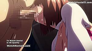 Anime teen big tits pussy fucked doggystyle by teacher creampie lick