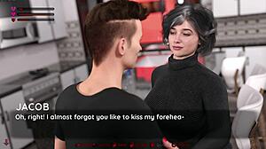 Stepmom Squirts on Monster Cock in Cuckold 3D Game Blowjob Scene