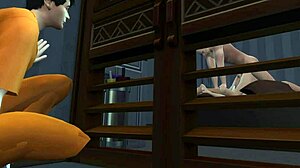 police officer's huge cock ravages asian futa at work