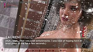 Stepmom Squirts on Monster Cock in Cuckold 3D Game Blowjob Scene