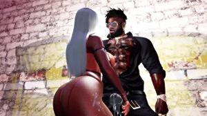 strolling through the shadowy alley late at night