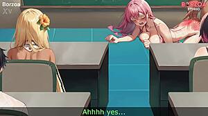 sex ed day 3 bdsm spanking huge tits creampie action