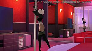 2b from nier automata delivers private seductive dance with huge oppai tits