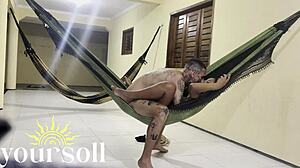 damn i almost got caught fucking my ex on the hammock interracial ebony teen style