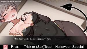 trick or treat turns erotic halloween anime hentai fun