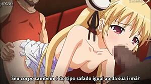 Young busty hentai babes get fucked hard and creampied!