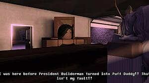 Hybrid demon girl boldly dominates monster hunter deepthroat cowgirl