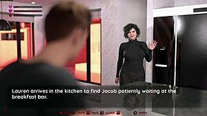 Stepmom Squirts on Monster Cock in Cuckold 3D Game Blowjob Scene