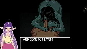 she screams through quick rough pussy fucks in this uncensored hentai game