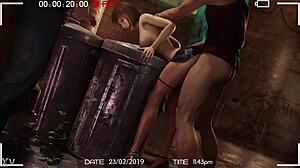 Nagoonimation Yakuza Saeko Alley Doggystyle Monster Cock Gangbang