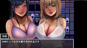 cheer girl teases with full gallery blowjobs in hentai game