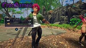 i dive into curvy adventures with big tits in this sexy hentai game