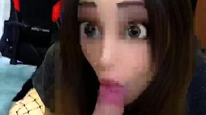 Cute brunette princess pov blowjob handjob sucking cock sexy