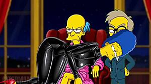 does housewife marge simpson in black latex catsuit fuck old boss make you hard