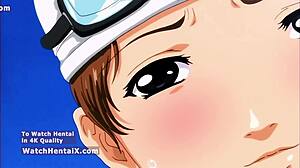 anime hentai hot trainer licks chubby student's pussy for quick creampie fun