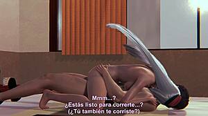 first hot lesbian scene then hotel maid gets monster cock fucked hard