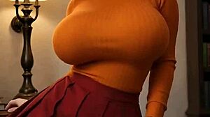 velma's pregnant tits and huge ass beg for scooby kisses