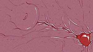 Furry milf goat couple rides monster cock creampie big tits ass pussy in cute mature animation