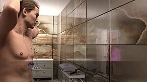 stepsister spies on my shower masturbation session