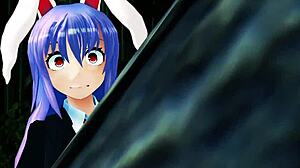 reisen's futanari big ass tits masturbation explodes!