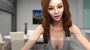 chloe's slick handjob on liam drips cum in away from home tease