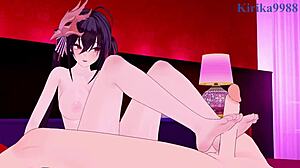 Taihou rides Giusu Carducci hard in Azur Lane hentai. Big tits creampie action explodes.