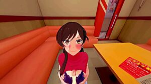 ever wonder how chizuru's big tits shake in anal doggy creampie with her friend?