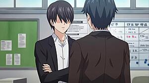 hentai teacher pussy fingered fucked cowgirl creampie by student