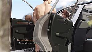 Pervert Pounds BBW Stepmom's Huge Natural Tits in Wild 3D Game Ride