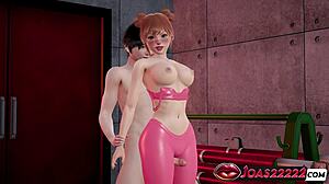 Charlotte's Camel Toe Thighjob End in Anal Creampie?