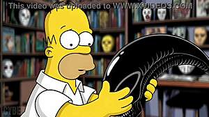 does housewife marge simpson in black latex catsuit fuck old boss make you hard