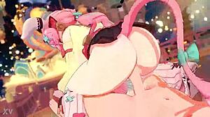 Varesa Big Ass Hentai Cowgirl Riding POV Action