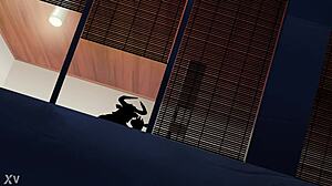 Furry milf goat couple rides monster cock creampie big tits ass pussy in cute mature animation