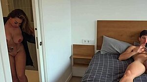 damn paisita falls for stepson temptation again big tits milf fucks perverted pov brady bud